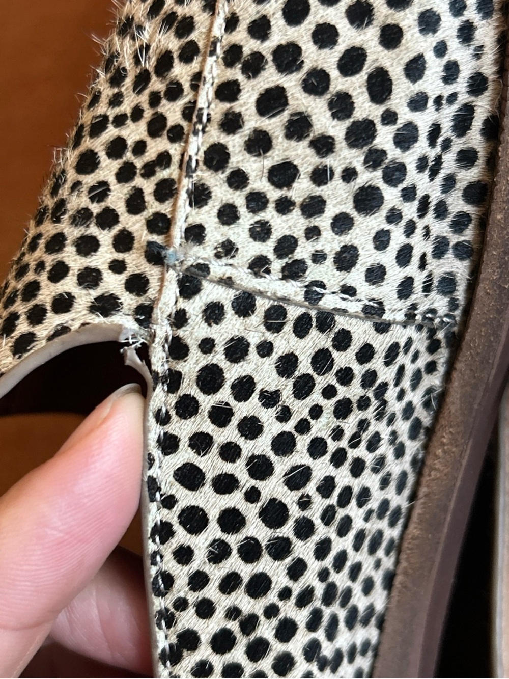 Madewell Black & White Spotted Slip-On Mules - Picture 8 of 9